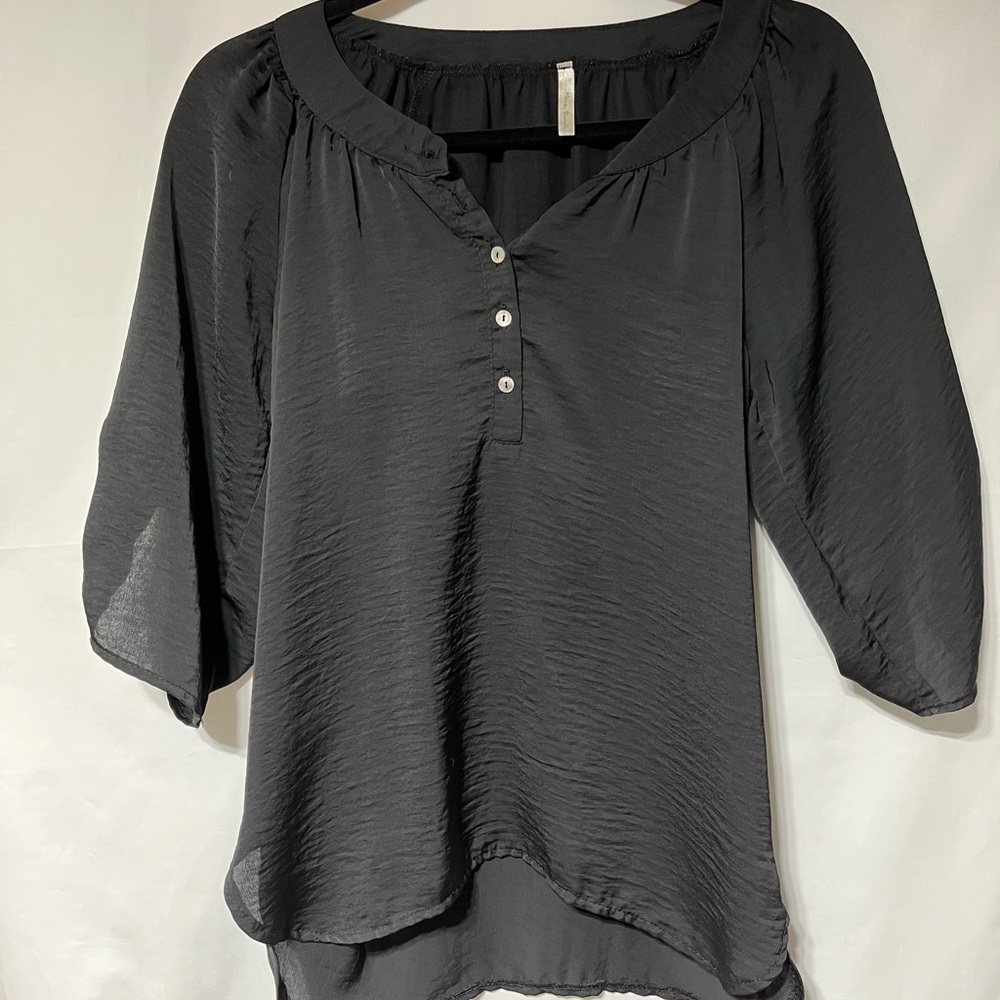 Honey‎ Punch Black Blouse
